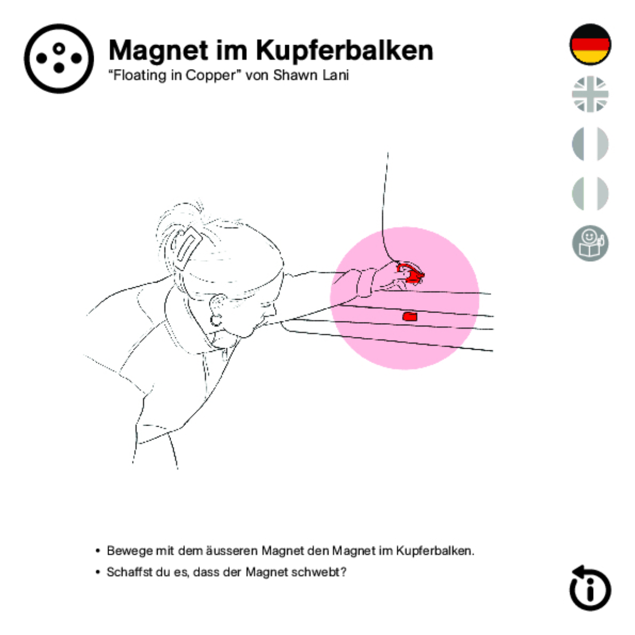 Magnet im Kupferbalken DEFIL
