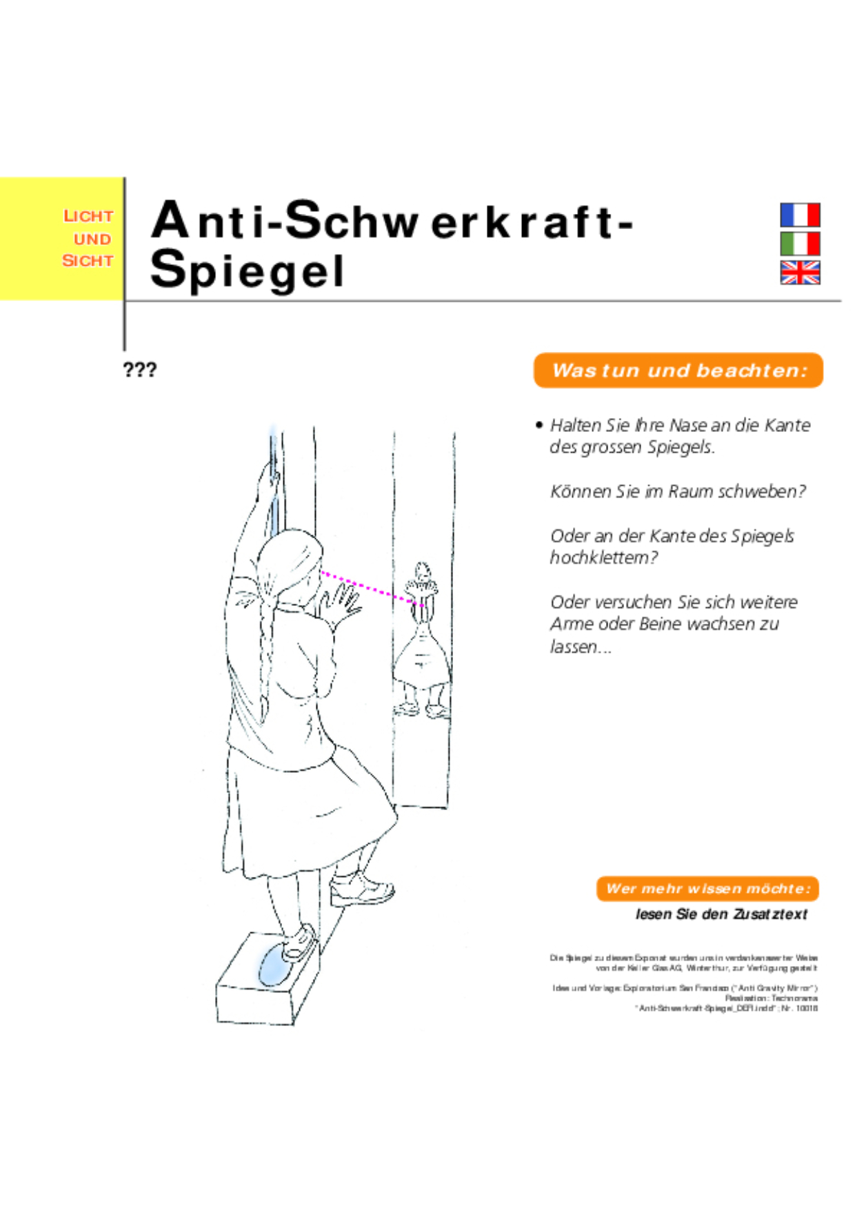 10018 Anti Schwerkraft Spiegel DEFI