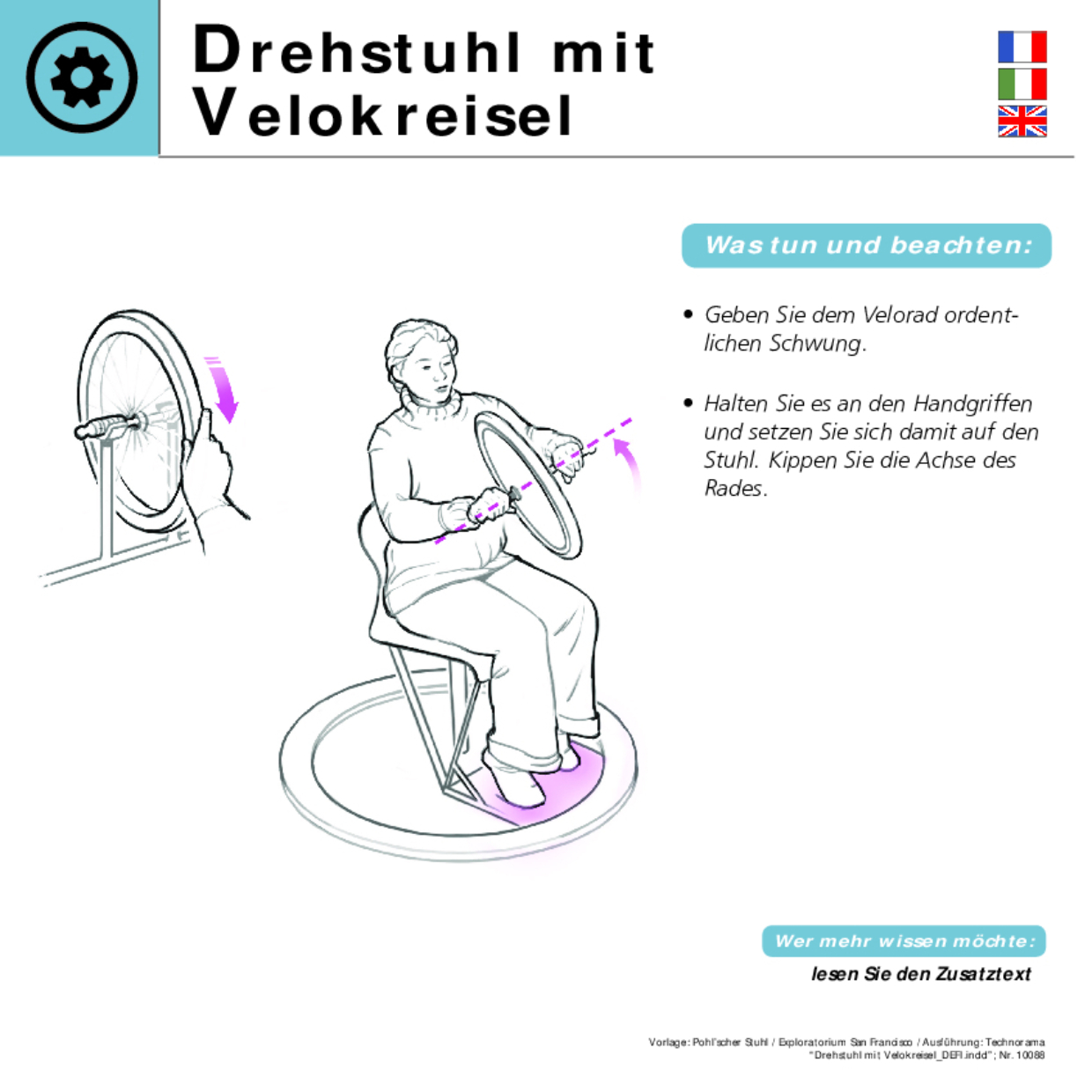 10088 Drehstuhl mit Velokreisel DEFI 10088 Drehstuhl mit Velokreisel DEFI