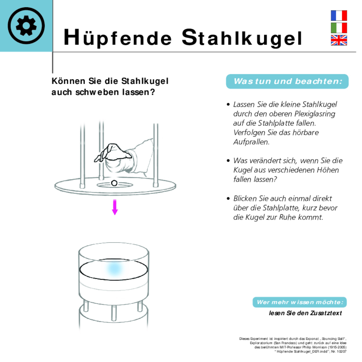 10207 Hüpfende Stahlkugel DEFI 10207 Hüpfende Stahlkugel DEFI