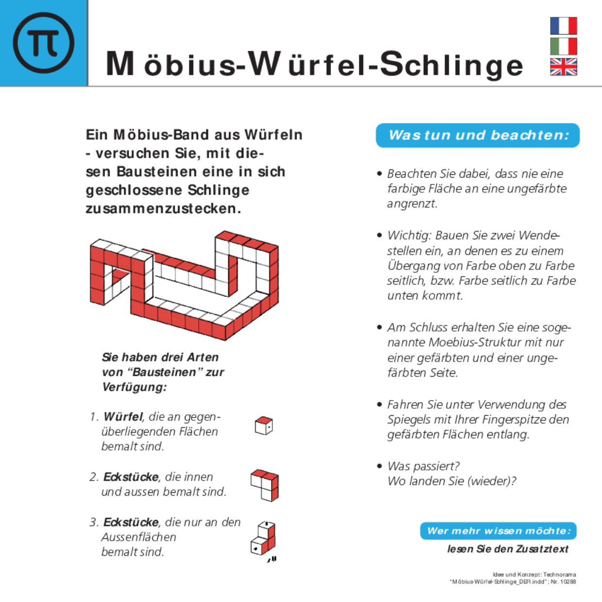 10288 Möbius Würfel Schlinge DEFI 10288 Möbius Würfel Schlinge DEFI