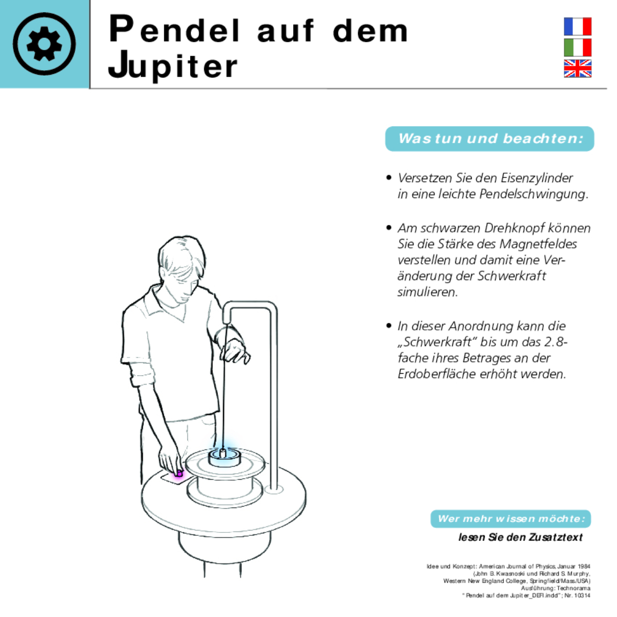 10314 Pendel auf dem Jupiter DEFI