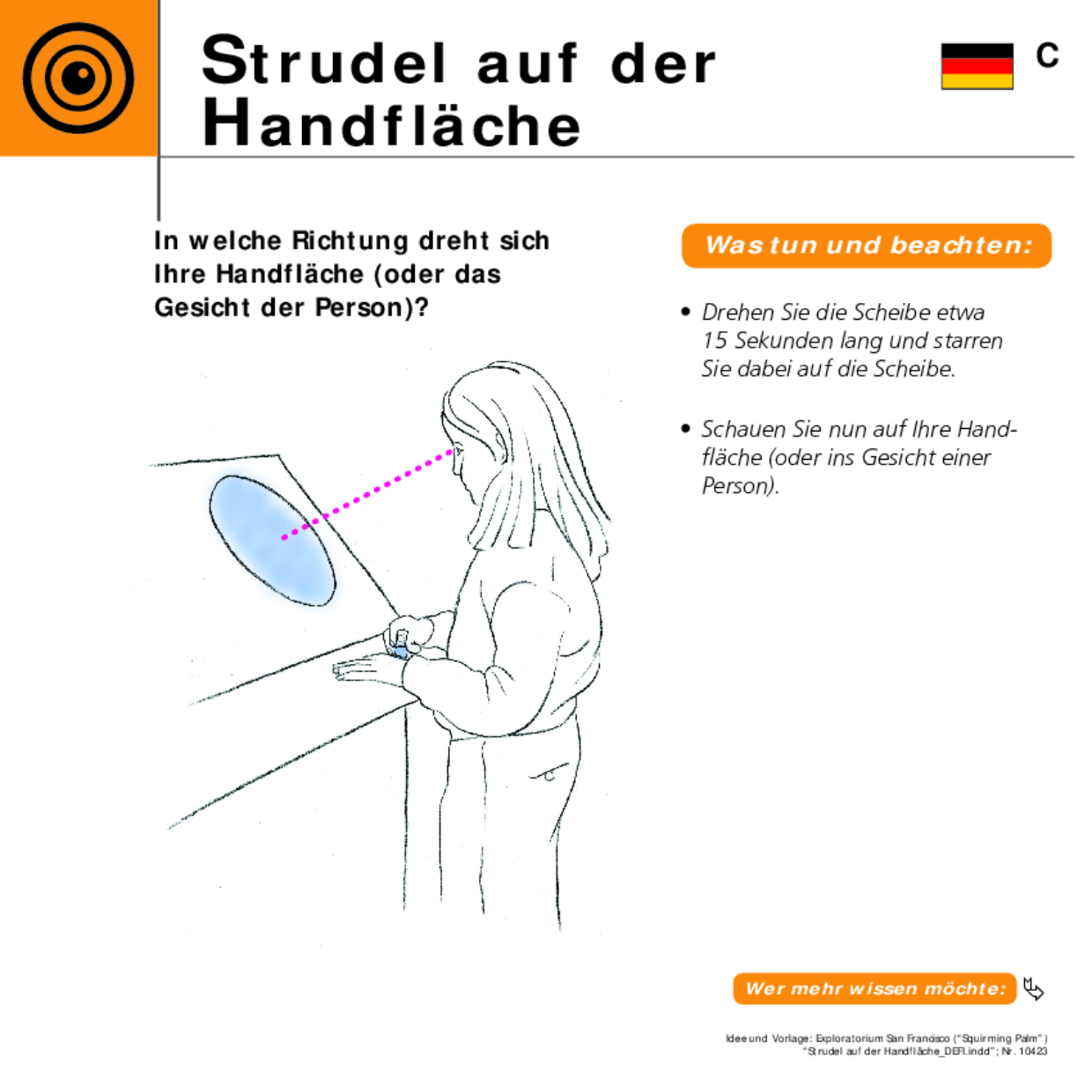 10423 Strudel auf der Handfläche DEFI