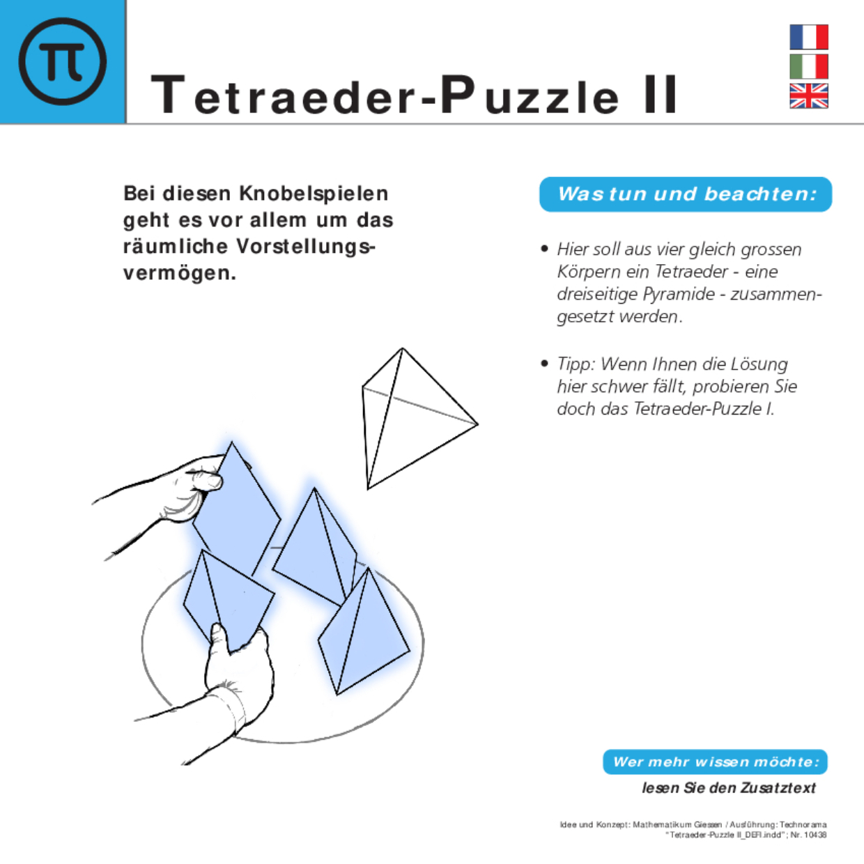 10438 Tetraeder Puzzle II DEFI