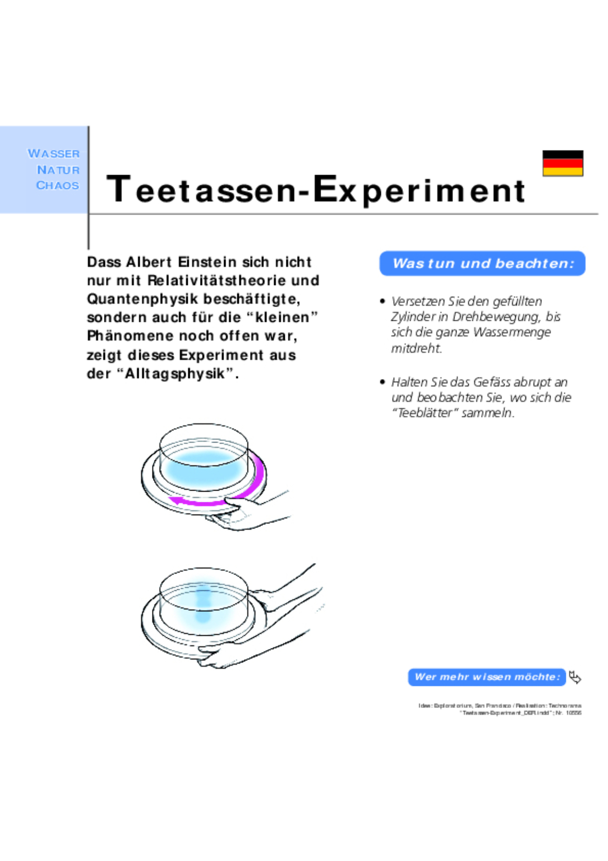 10556 Teetassen Experiment DEFI 10556 Teetassen Experiment DEFI