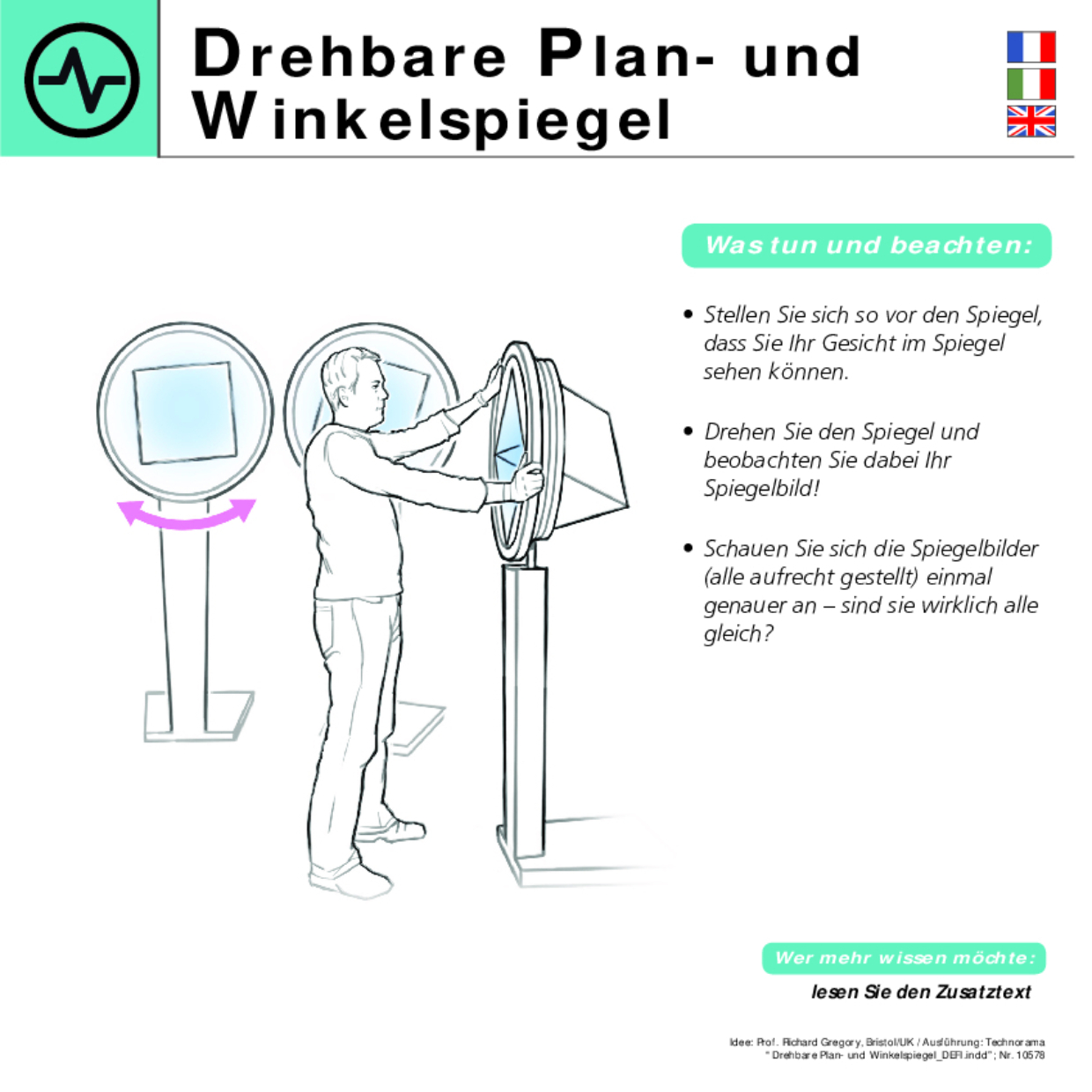 10578 Drehbare Plan und Winkelspiegel DEFI