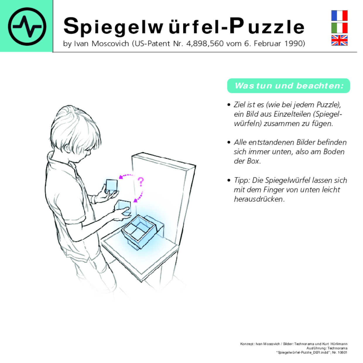 10601 Spiegelwürfel Puzzle DEFI