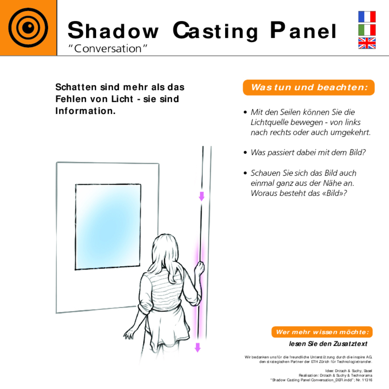 11316 Shadow Casting Panel Conversation DEFI 11316 Shadow Casting Panel Conversation DEFI