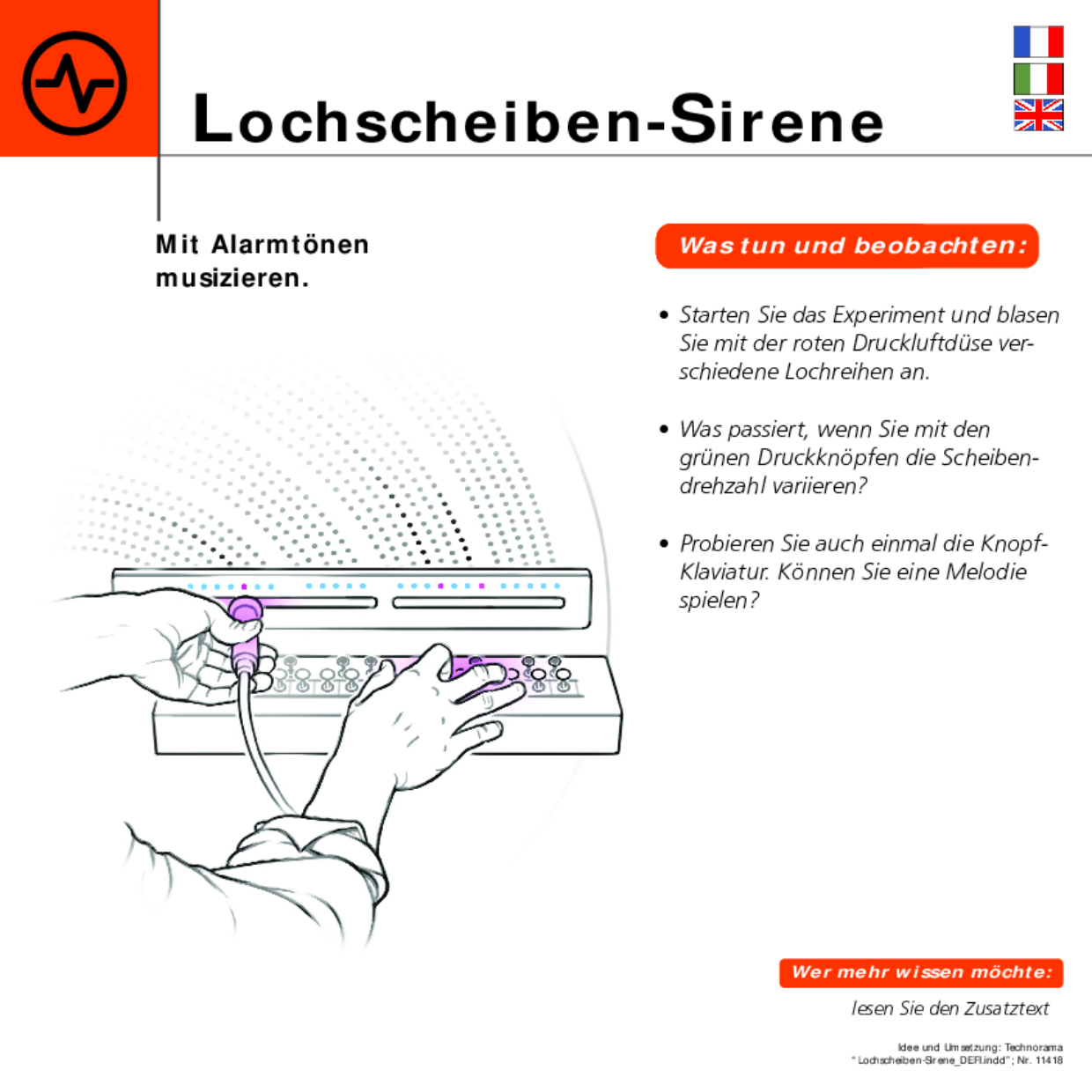 Lochscheiben Sirene DEFI