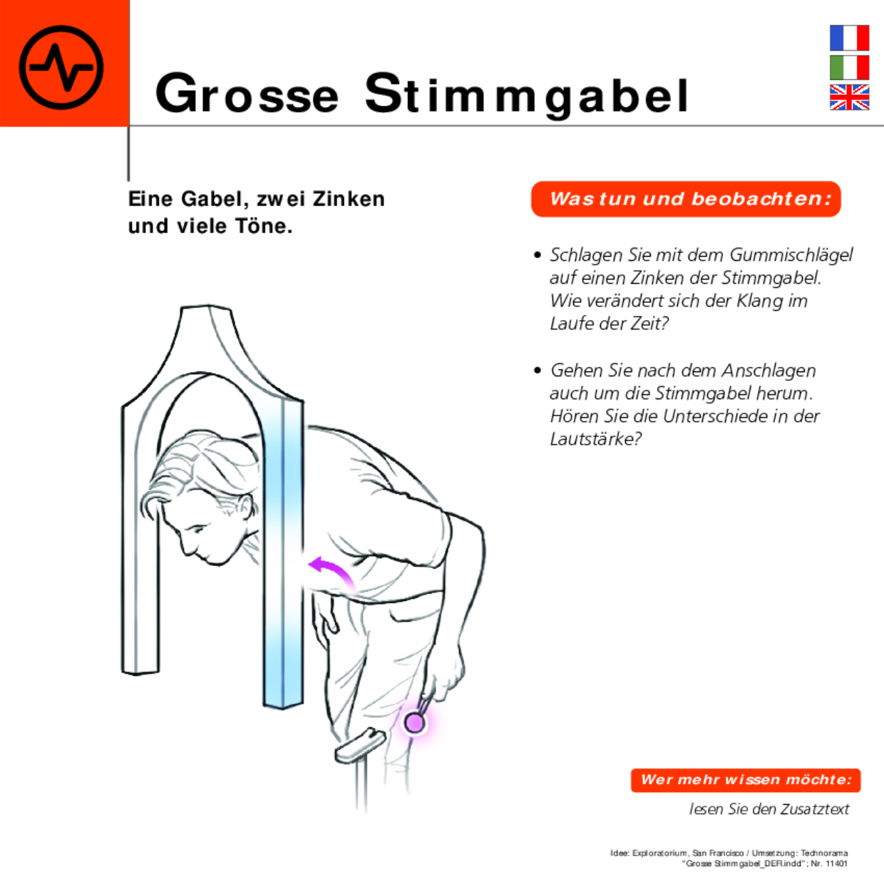 Grosse Stimmgabel DEFI