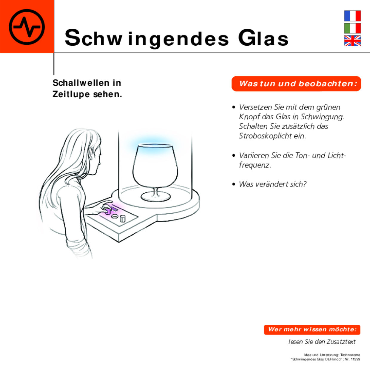 Schwingendes Glas DEFI