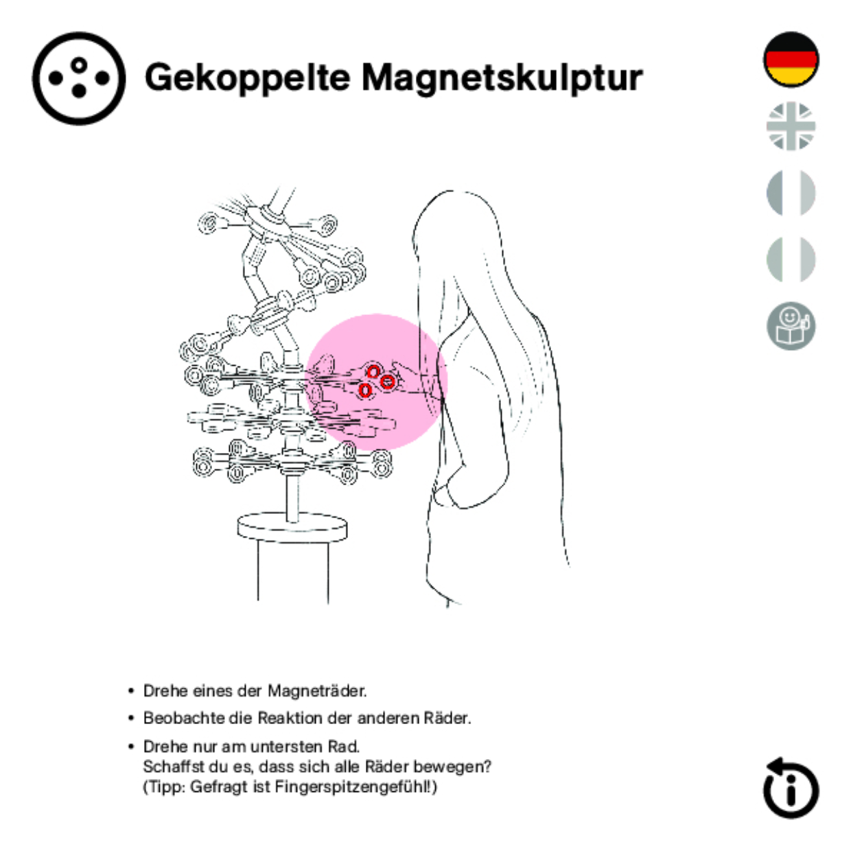 Gekoppelte Magnetskulptur DEFIL